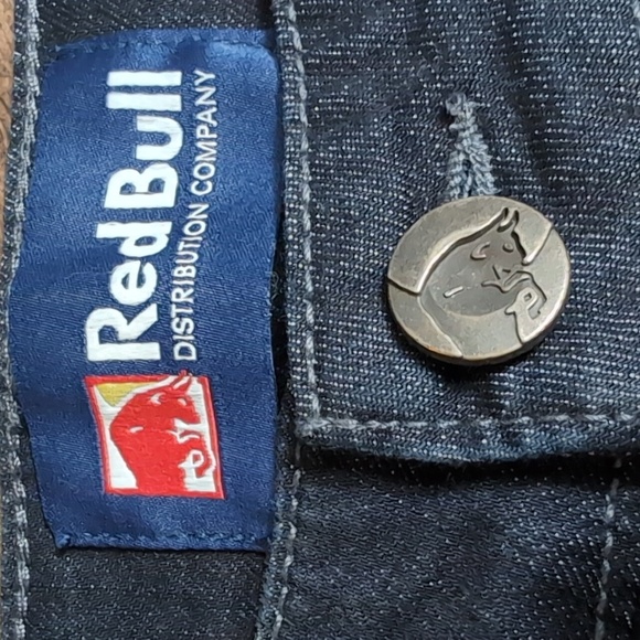 *NWT* Red Bull Distribution Co. Denim Relaxed Taper Size 32x32 In Dark Wash - Picture 2 of 13